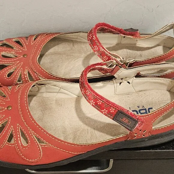 Mary Jane, Vegan Upper, Red JBU by Jambu Wildflower Encore size 7M - Picture 3 of 15